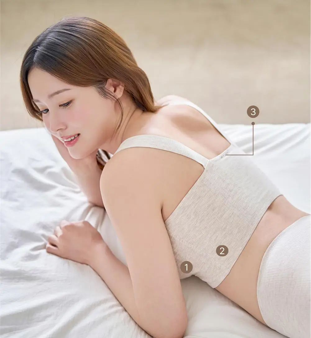 [손예진PICK] 감탄브라 멜란지 골지 런닝형 브라 단품 상세페이지 37